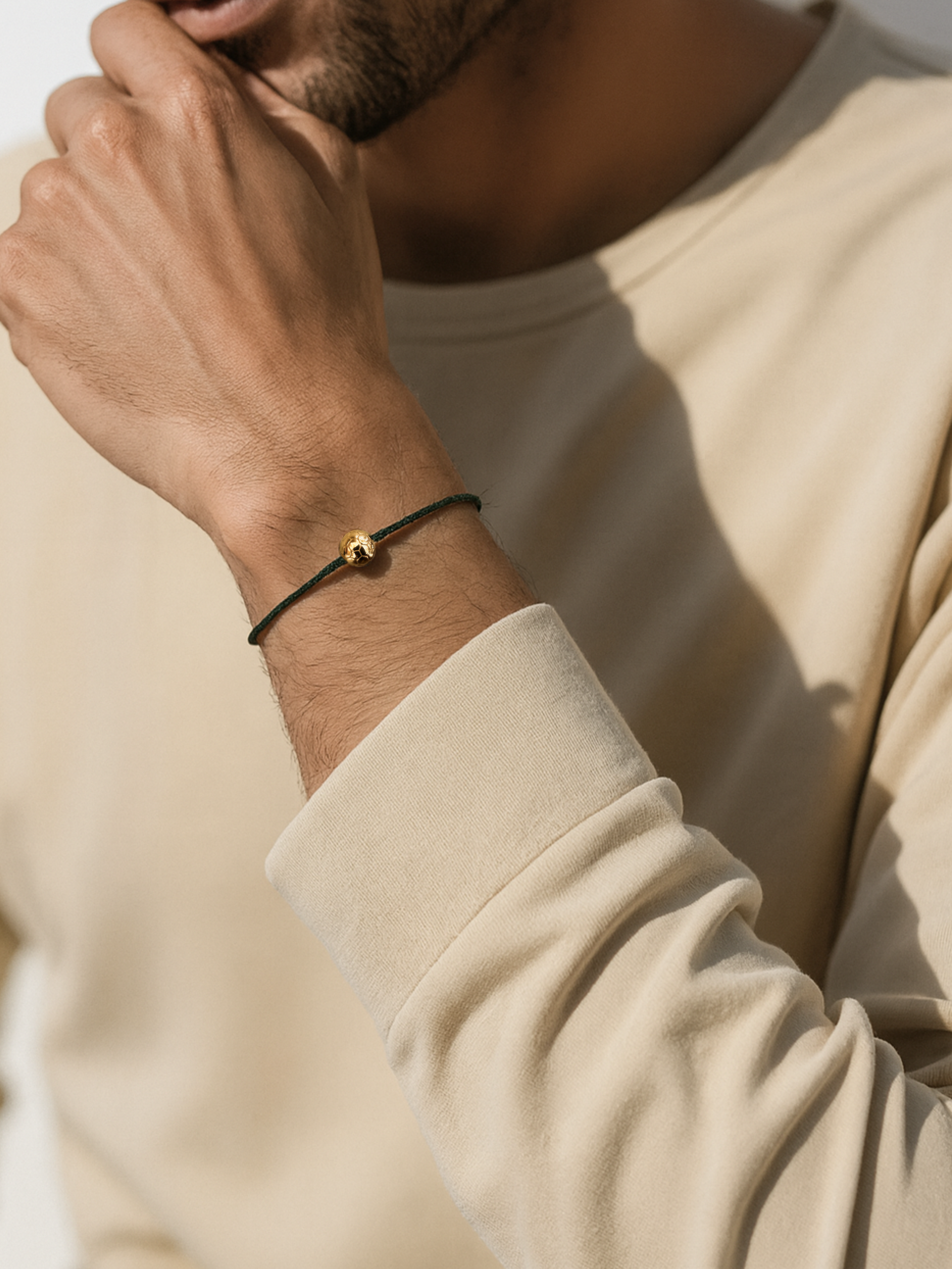 Bracelet Football T210 - Silver 925 Gold filled 24K